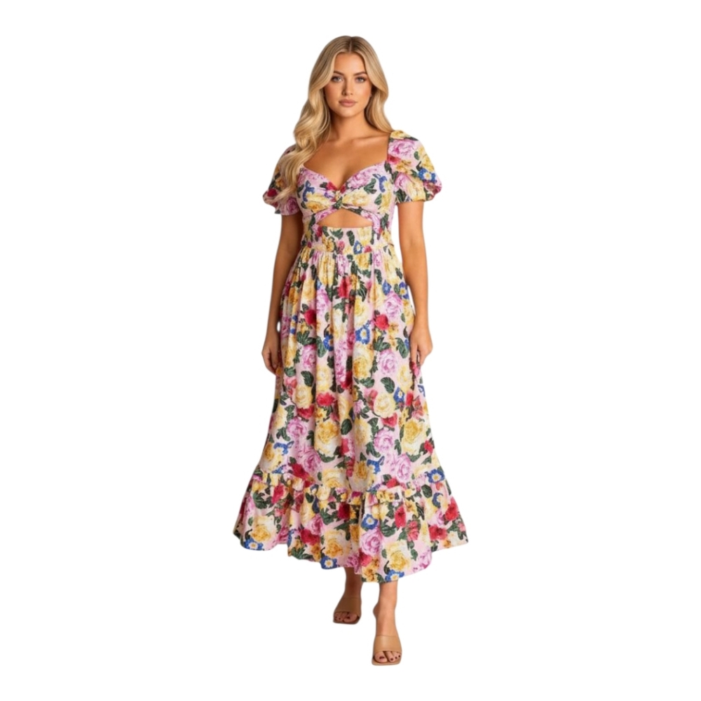 Buddy Love Floral Maxi Dress - Multicolor